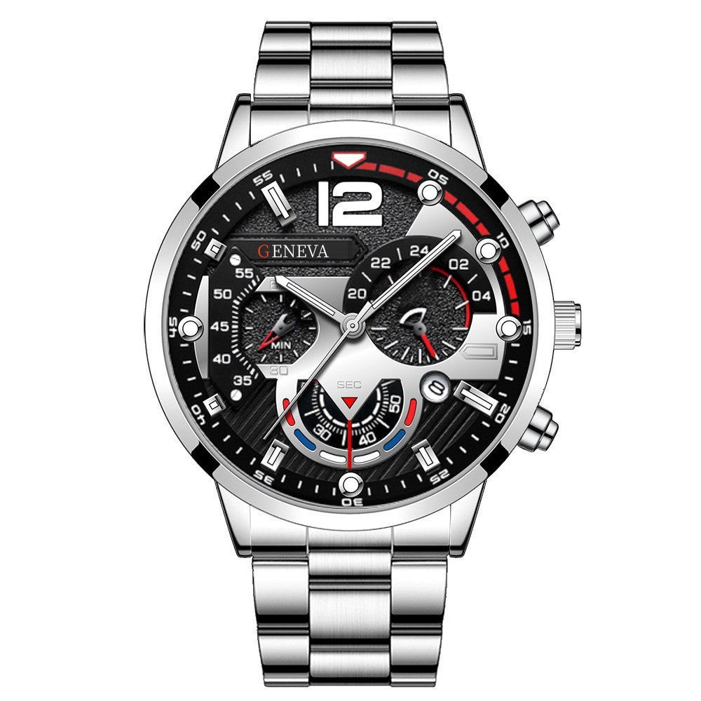 Men's FashionBusiness Watch Pointer with Calendar Quartz Watch Pointer Type