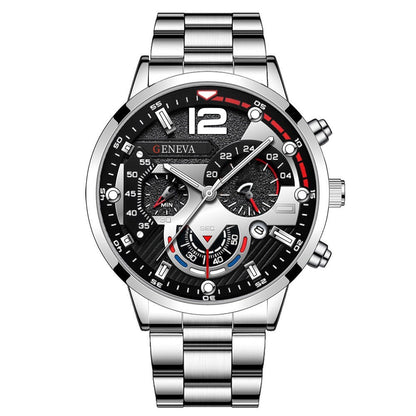 Men's FashionBusiness Watch Pointer with Calendar Quartz Watch Pointer Type