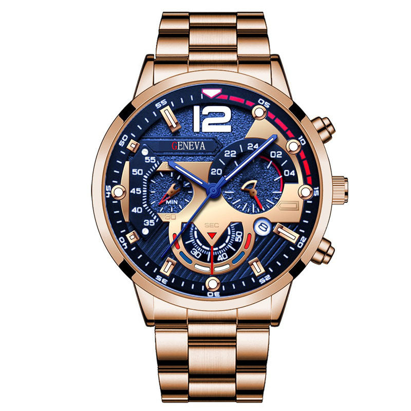 Men's FashionBusiness Watch Pointer with Calendar Quartz Watch Pointer Type