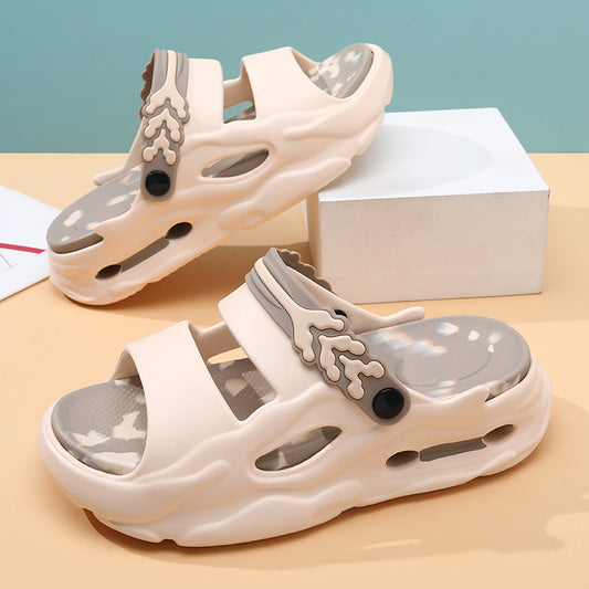 Couple sandals summer new outside wear beach slippers large size leisure sandals Southeast Asia slippers men