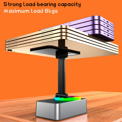 Rechargeable desktop phone stand