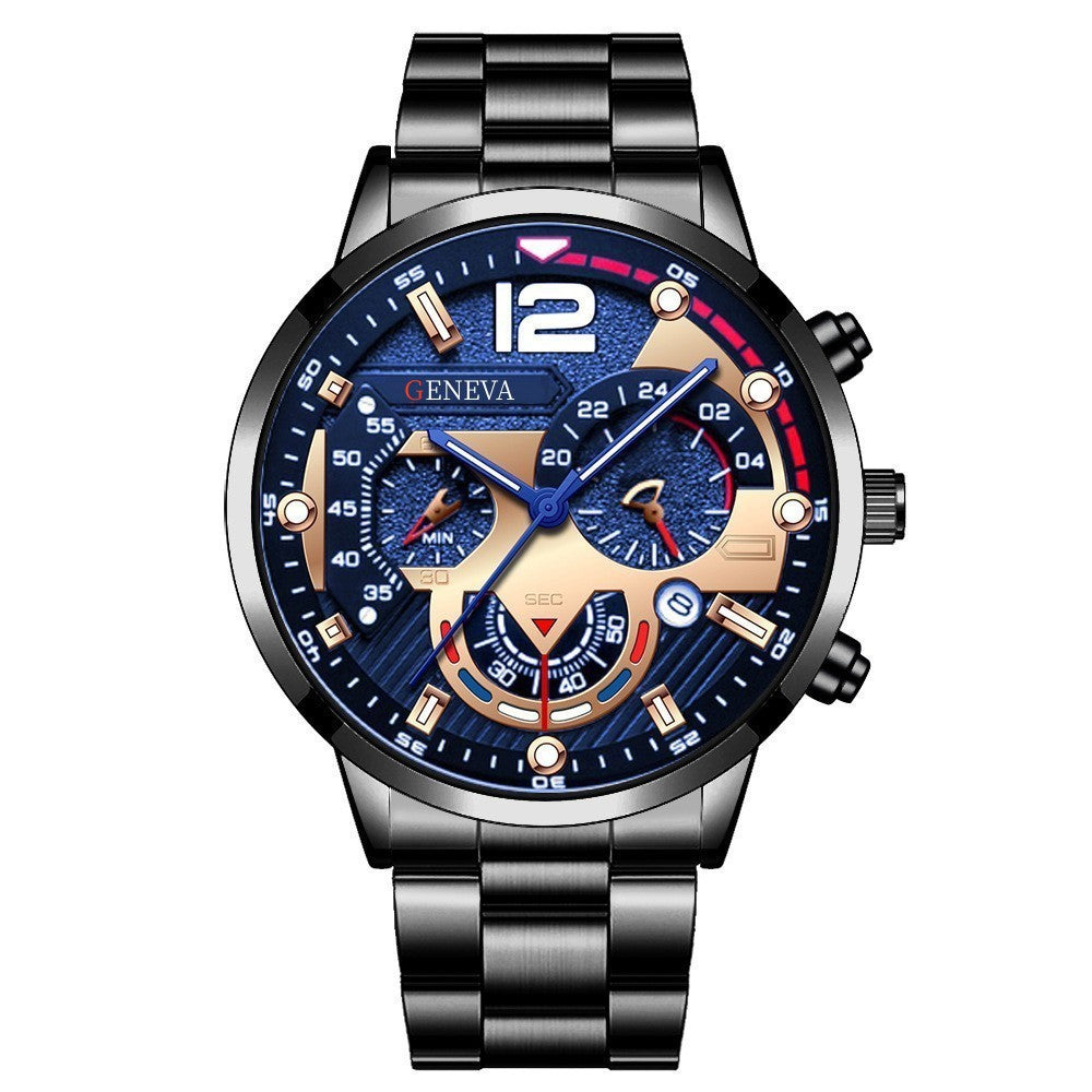 Men's FashionBusiness Watch Pointer with Calendar Quartz Watch Pointer Type