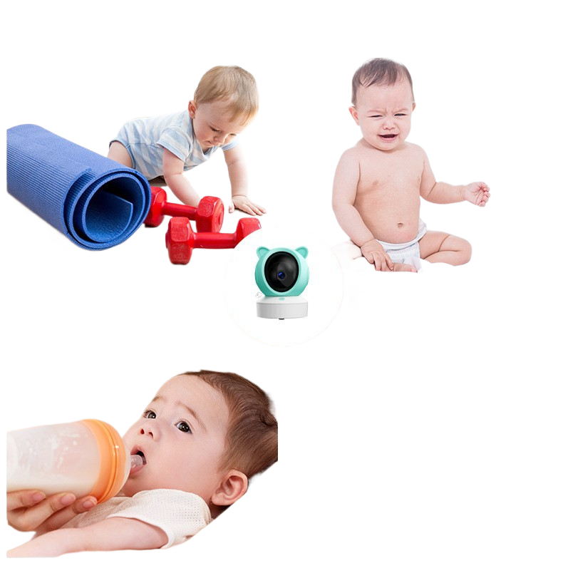 Graffiti WiFi Wireless Remote Video Baby Monitor with Screen Mobile Tracking Cry Alarm Baby Monitor