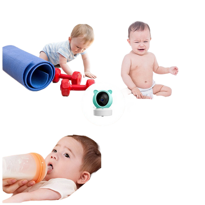 Graffiti WiFi Wireless Remote Video Baby Monitor with Screen Mobile Tracking Cry Alarm Baby Monitor