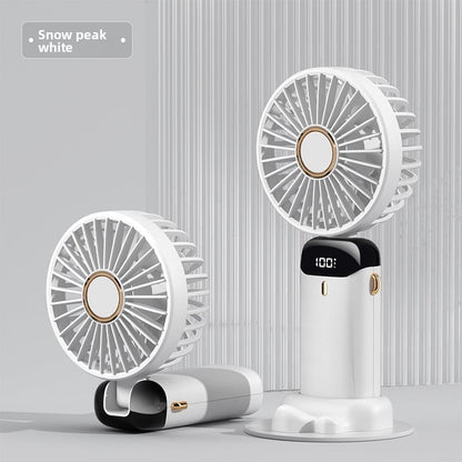 USB Portable Handheld Fan ? Foldable Mini Neck Fan with Digital Display & Aroma Function