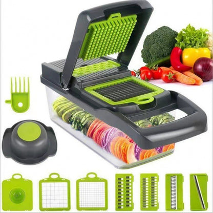 Multi-functional vegetable cutter, dice cutter, grater and slicer, essential for household use