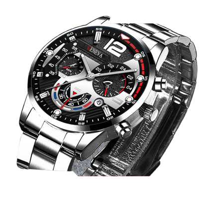 Men's FashionBusiness Watch Pointer with Calendar Quartz Watch Pointer Type
