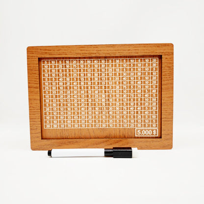 Wooden Money Box with Counter