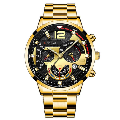 Men's FashionBusiness Watch Pointer with Calendar Quartz Watch Pointer Type