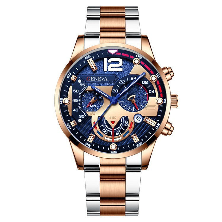 Men's FashionBusiness Watch Pointer with Calendar Quartz Watch Pointer Type