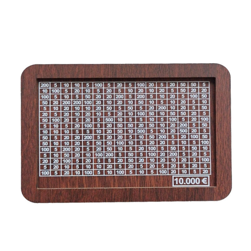 Wooden Money Box with Counter