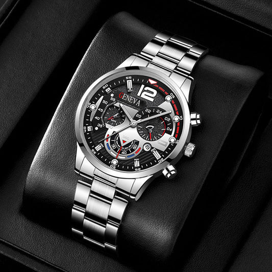 Men's FashionBusiness Watch Pointer with Calendar Quartz Watch Pointer Type