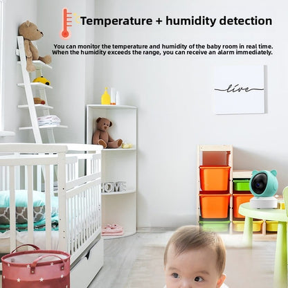 Graffiti WiFi Wireless Remote Video Baby Monitor with Screen Mobile Tracking Cry Alarm Baby Monitor