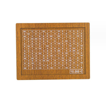 Wooden Money Box with Counter