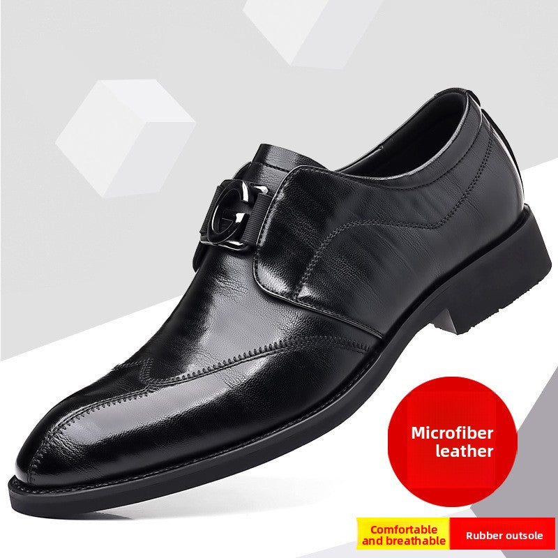 Formal leather shoes, British casual shoes for men