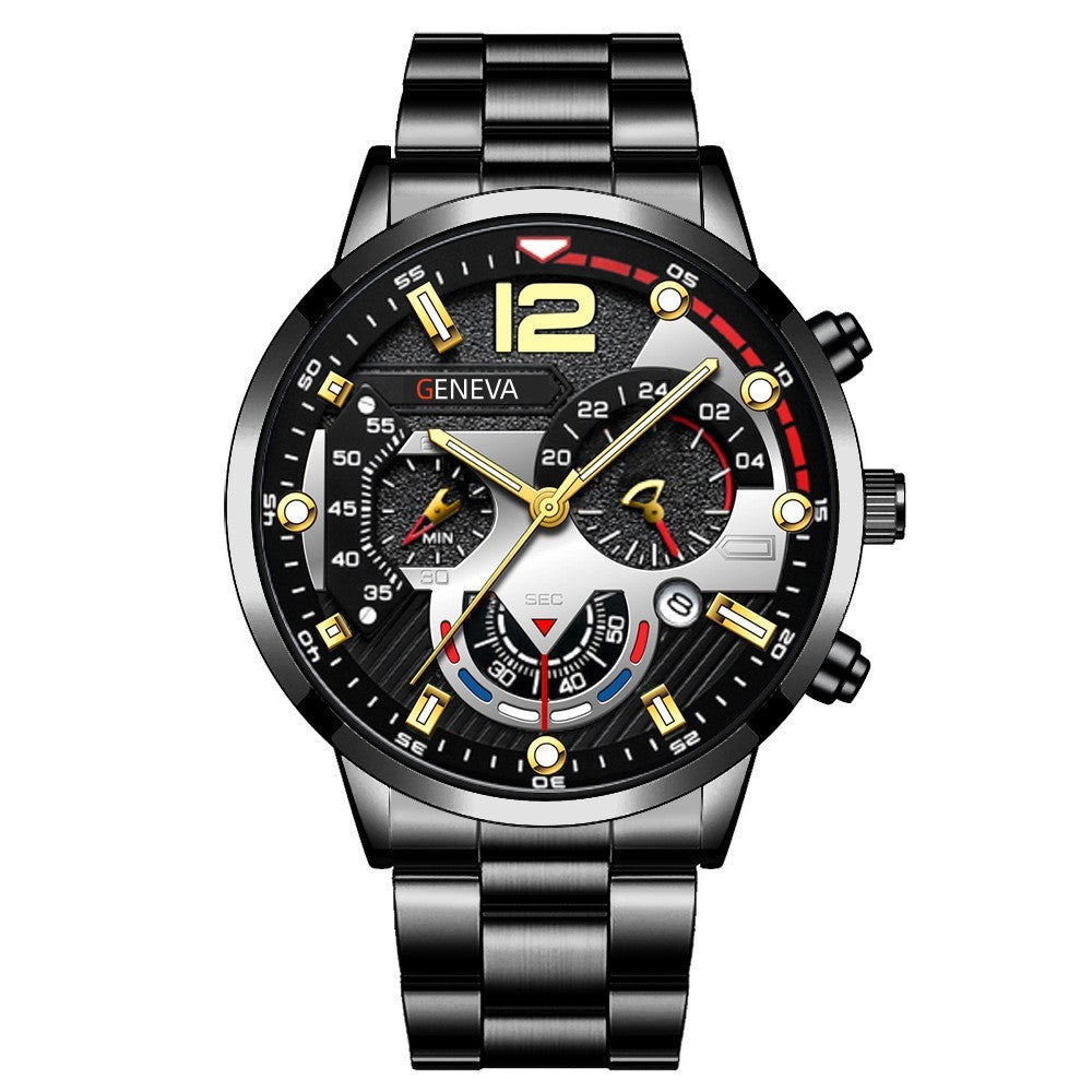 Men's FashionBusiness Watch Pointer with Calendar Quartz Watch Pointer Type